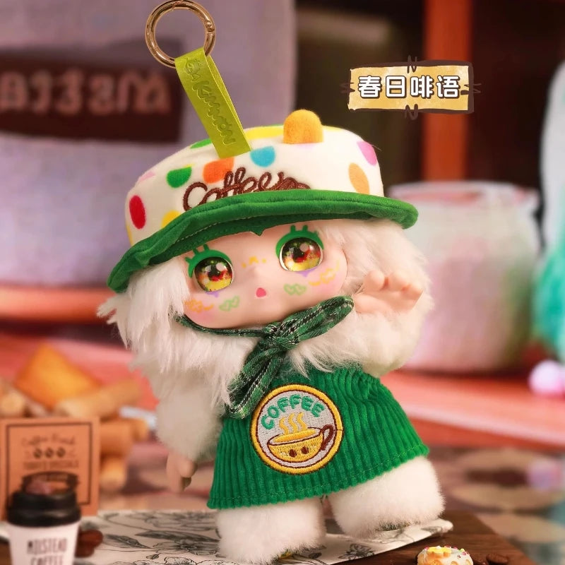 100% Genuine Kimmon Dream Let'S Cafe Cute Plush Toy Pendant Blind Box Coffee Day Surprise Trendy Mysterious Box Gift For Kid