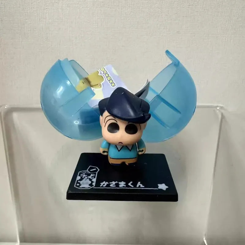 Hot Crayon Shin Chan Cartoon Character Mini Gashapon Figures Collectible Anime Desktop Decor Kid Toys Birthday Gift