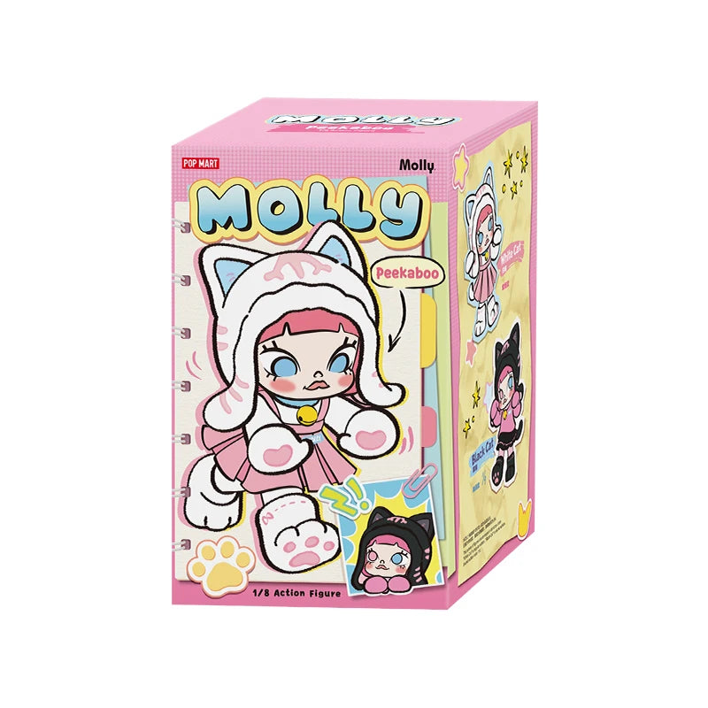In Stock POP MART Molly Peekaboo Series1/8 Mystery Box Action Doll Blind Box Home Ornaments Kids Trendy Special Gift