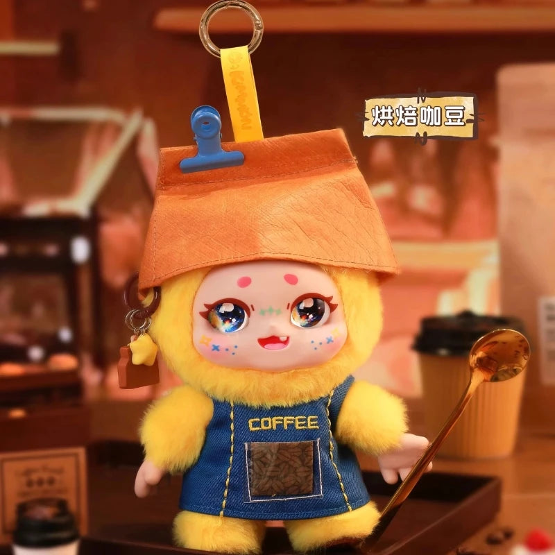 100% Genuine Kimmon Dream Let'S Cafe Cute Plush Toy Pendant Blind Box Coffee Day Surprise Trendy Mysterious Box Gift For Kid