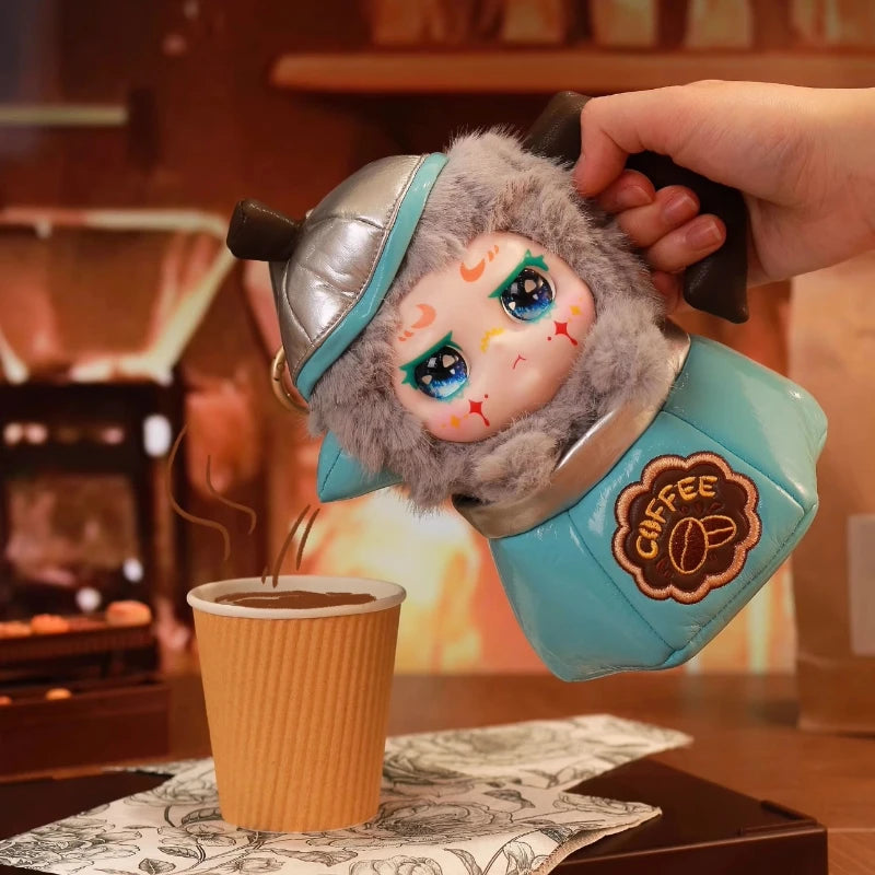 100% Genuine Kimmon Dream Let'S Cafe Cute Plush Toy Pendant Blind Box Coffee Day Surprise Trendy Mysterious Box Gift For Kid