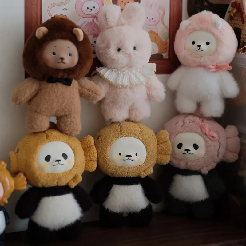 Panpan Stand By Me Series Plush Blind Box Cute Action Figure Surprise Box Customized Birthday Kids Mystery Pendant Keychain Toy