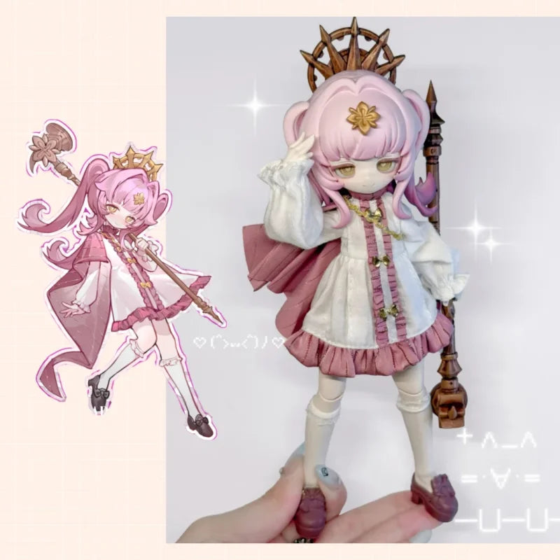 Original Inedible Doll Bjd Blind Box Lunar Lore Series 1/8 Joint Mobility Doll Anime Peripheral Ornament Toy Kids Birthday Gift