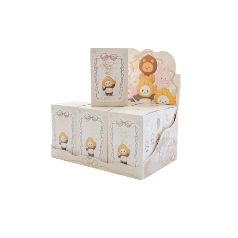 Panpan Stand By Me Series Plush Blind Box Cute Action Figure Surprise Box Customized Birthday Kids Mystery Pendant Keychain Toy