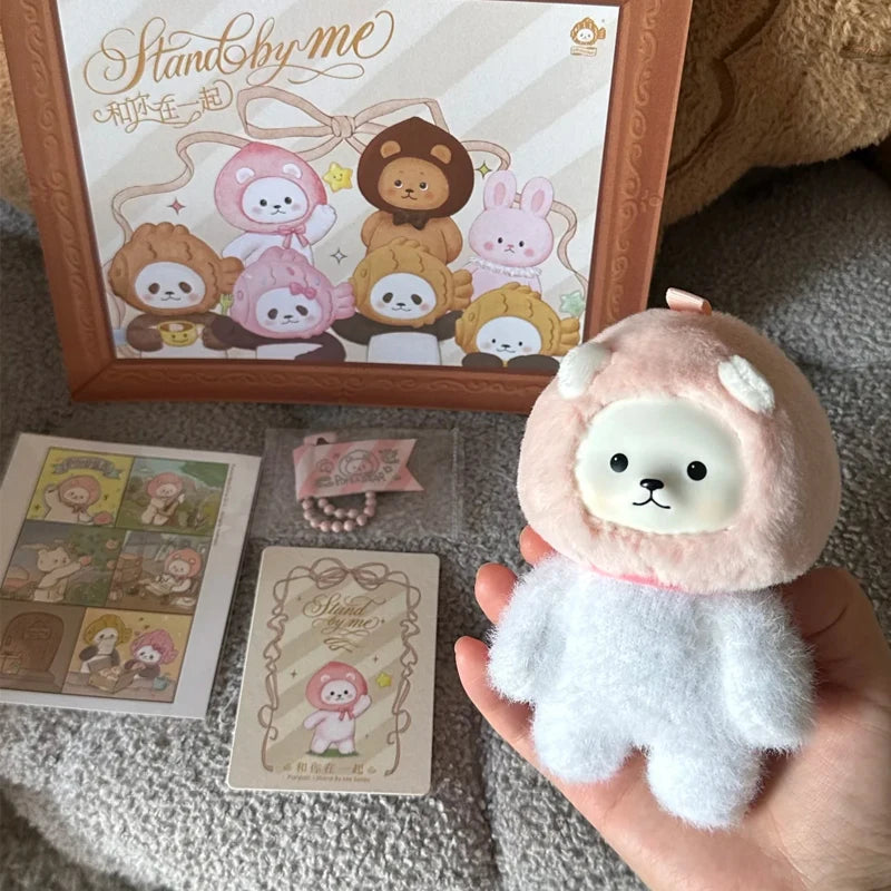 Panpan Stand By Me Series Plush Blind Box Cute Action Figure Surprise Box Customized Birthday Kids Mystery Pendant Keychain Toy