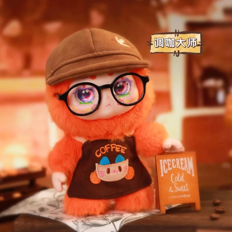 100% Genuine Kimmon Dream Let'S Cafe Cute Plush Toy Pendant Blind Box Coffee Day Surprise Trendy Mysterious Box Gift For Kid