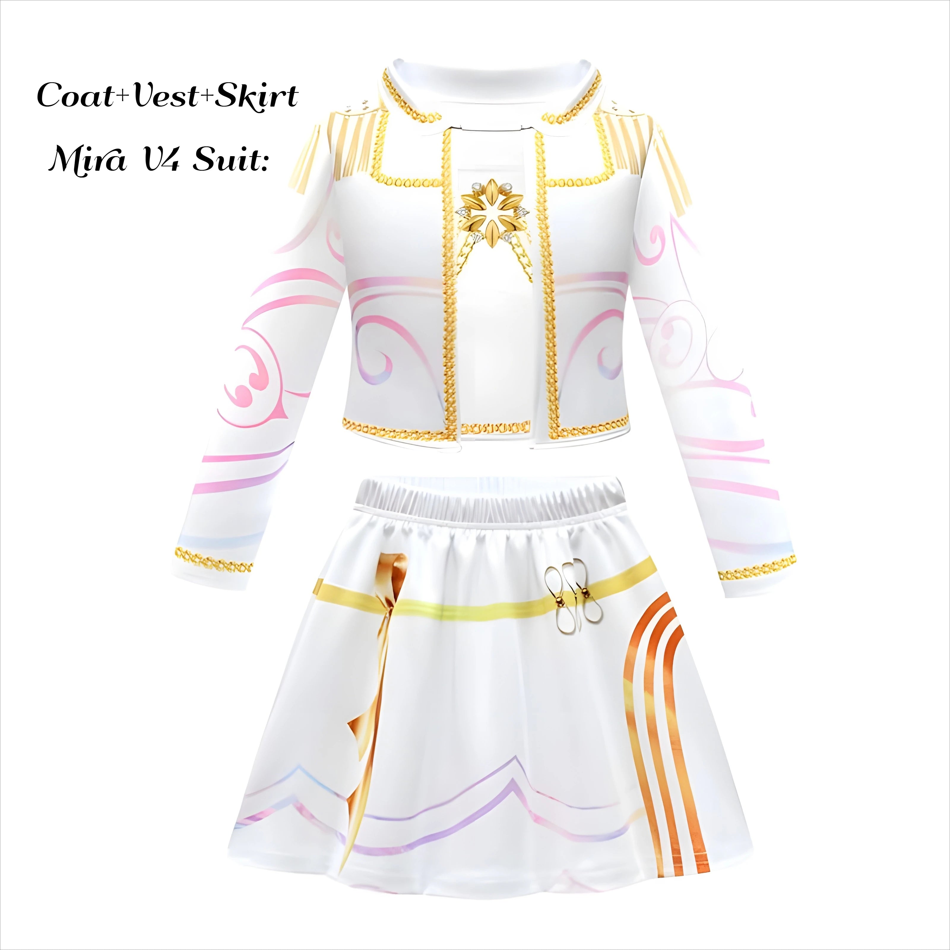 Anime Movie Kids Kpop Demon Hunter Cosplay Rumi Zoey Mira Cosplay Suit Clothes KPop Rumi Zoey Cosplay Costume 3D Print Costume