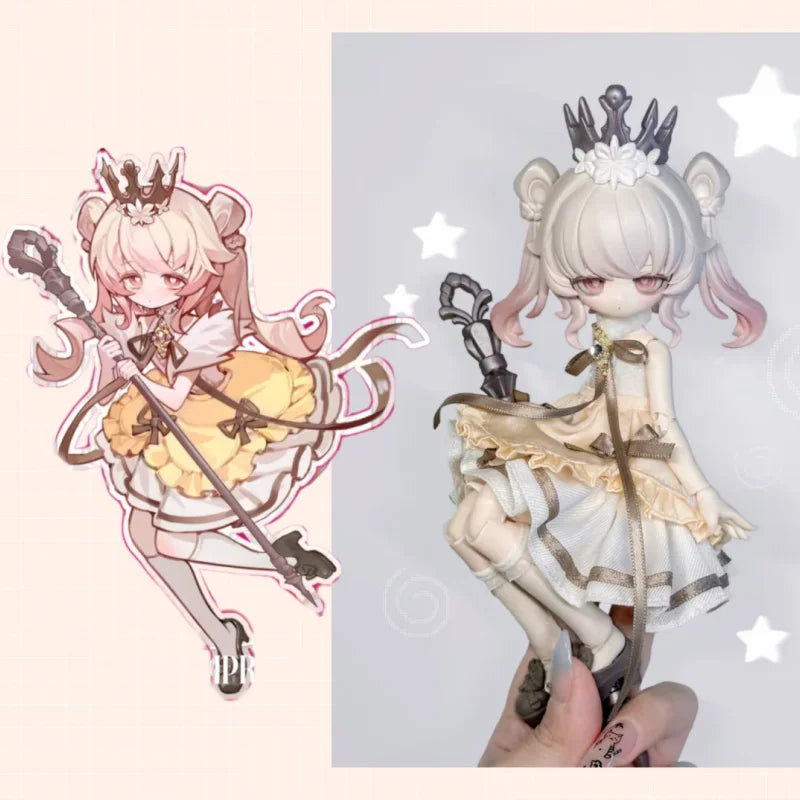 Original Inedible Doll Bjd Blind Box Lunar Lore Series 1/8 Joint Mobility Doll Anime Peripheral Ornament Toy Kids Birthday Gift