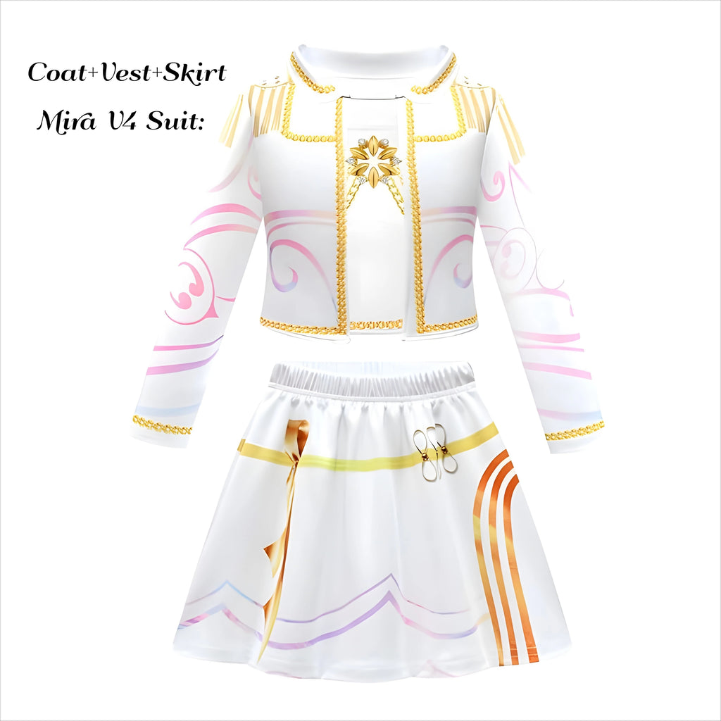 Anime Movie Kids Kpop Demon Hunter Cosplay Rumi Zoey Mira Cosplay Suit Clothes KPop Rumi Zoey Cosplay Costume 3D Print Costume