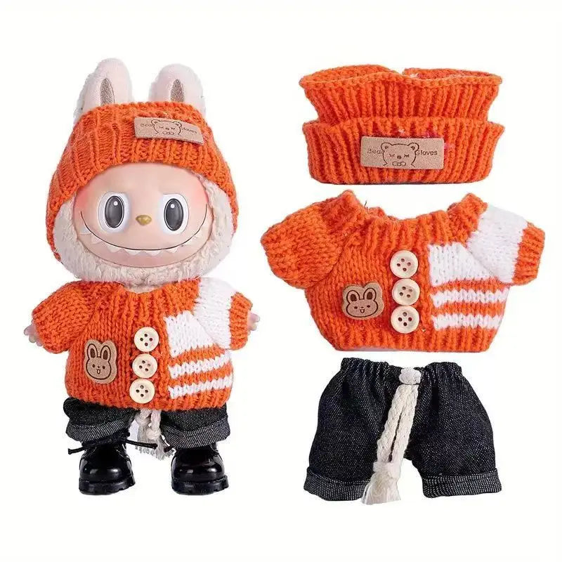 17cm doll clothes and skirt universal V1 V2 V3 for Labubu doll clothing DIY suit Cute girl birthday gift children toys