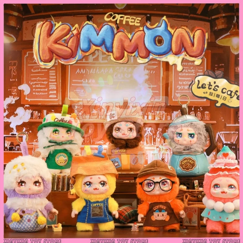 100% Genuine Kimmon Dream Let'S Cafe Cute Plush Toy Pendant Blind Box Coffee Day Surprise Trendy Mysterious Box Gift For Kid