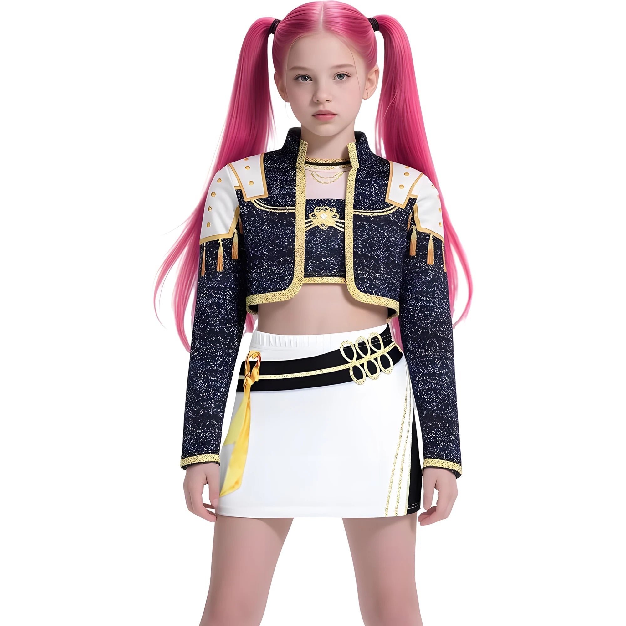 Anime Movie Kids Kpop Demon Hunter Cosplay Rumi Zoey Mira Cosplay Suit Clothes KPop Rumi Zoey Cosplay Costume 3D Print Costume