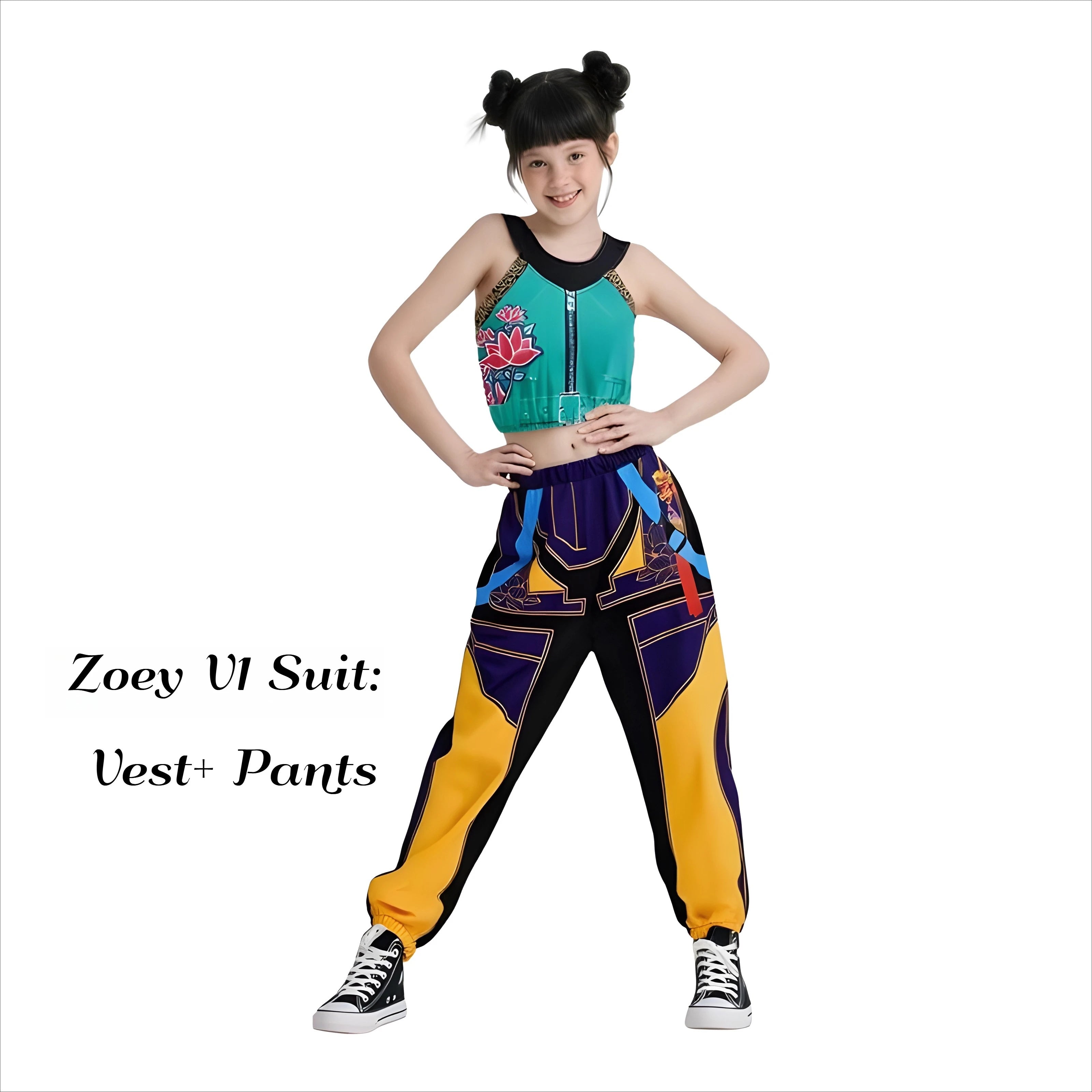 Anime Movie Kids Kpop Demon Hunter Cosplay Rumi Zoey Mira Cosplay Suit Clothes KPop Rumi Zoey Cosplay Costume 3D Print Costume