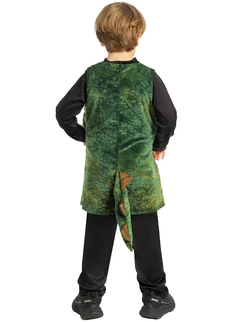 Halloween Costume Sports Dinosaur Doll Costume Role-playing Children Cosplay Green Dinosaur Head