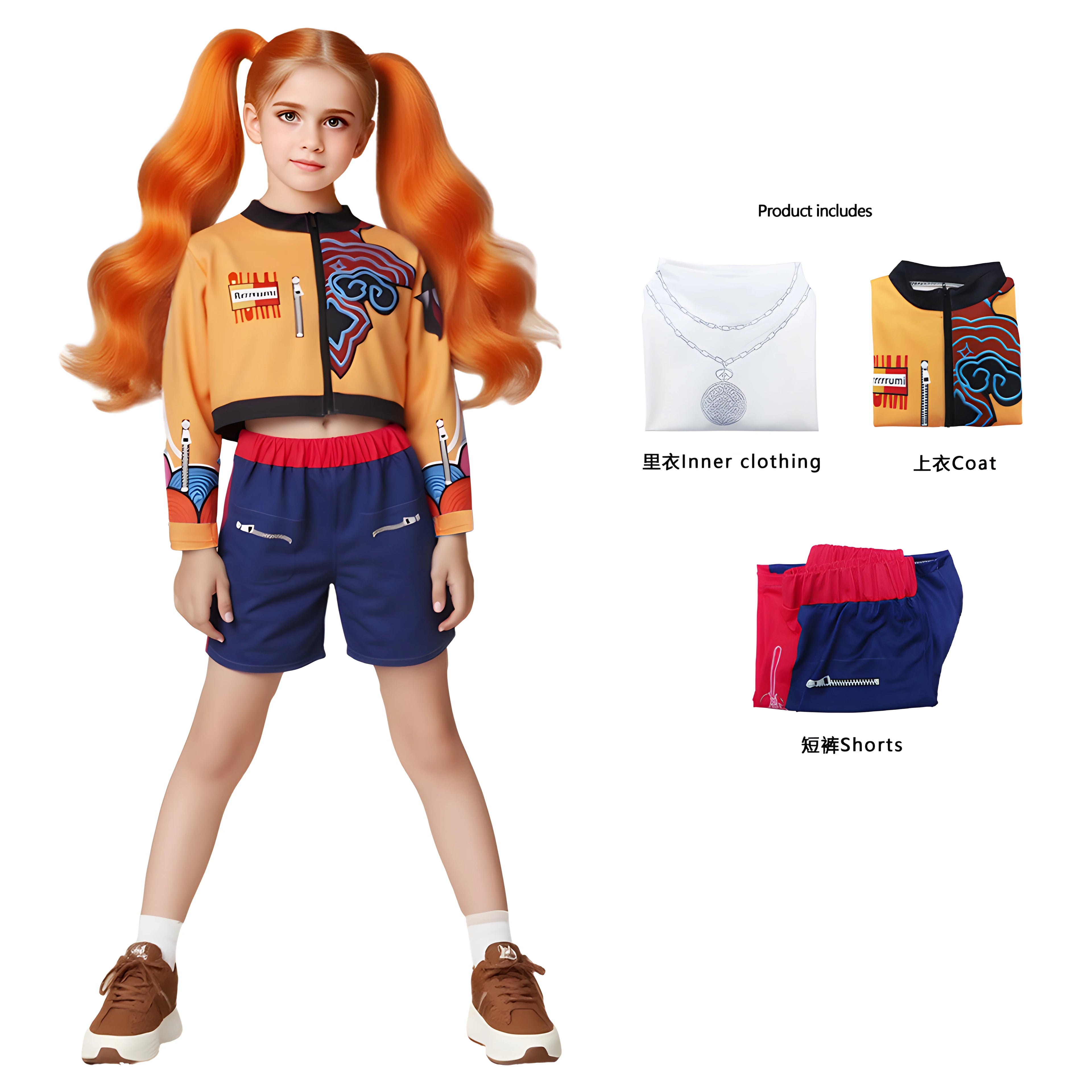 Anime Movie Kids Kpop Demon Hunter Cosplay Rumi Zoey Mira Cosplay Suit Clothes KPop Rumi Zoey Cosplay Costume 3D Print Costume